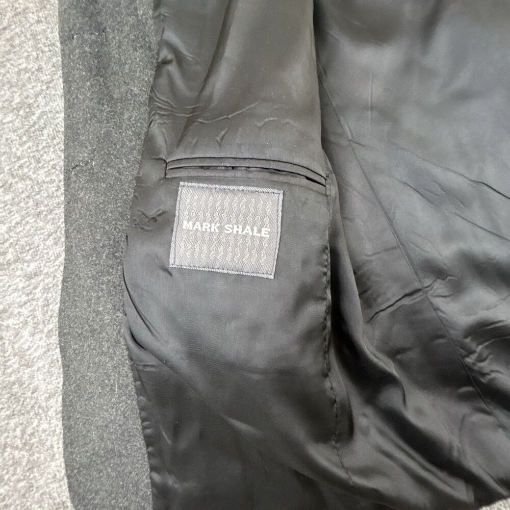 VTG 90s Ann Freedberg Mark Shale Blazer Womens Sz 6 Gray Wool Blend Made In USA - Picture 3 of 11